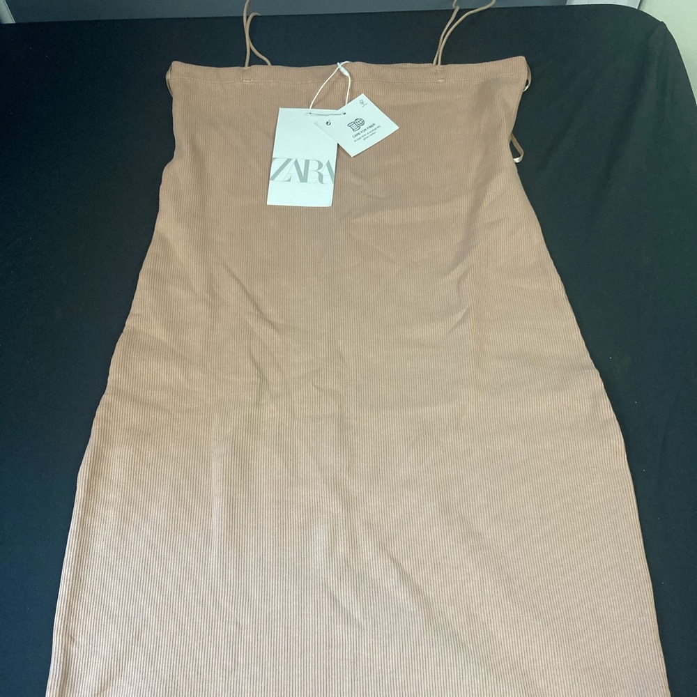 Zara stretchy spaghetti strap dress. BRAND NEW!